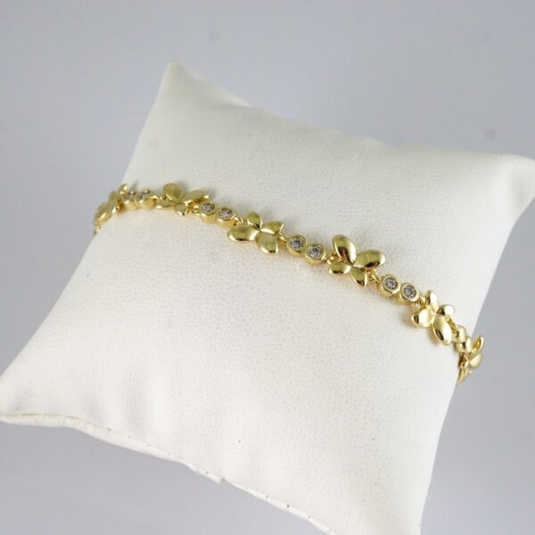 B1925 Bracelet - Pulseras - Zircon Stone - 14K Real Color
