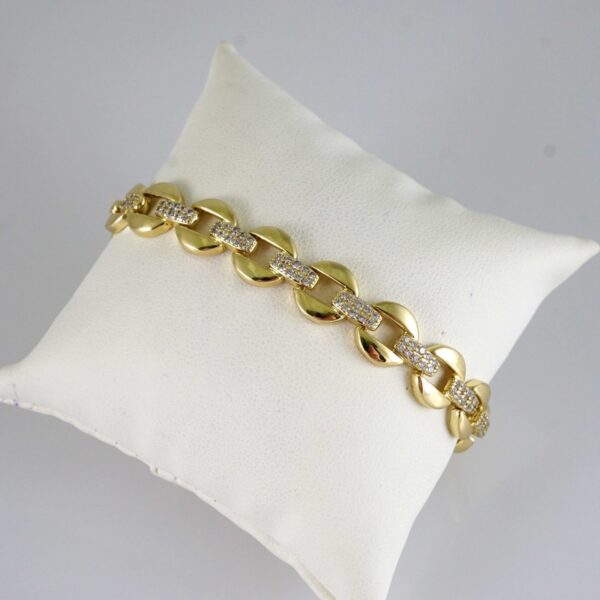 B1926 Bracelet - Pulseras - Zircon Stone - 14K Real Color