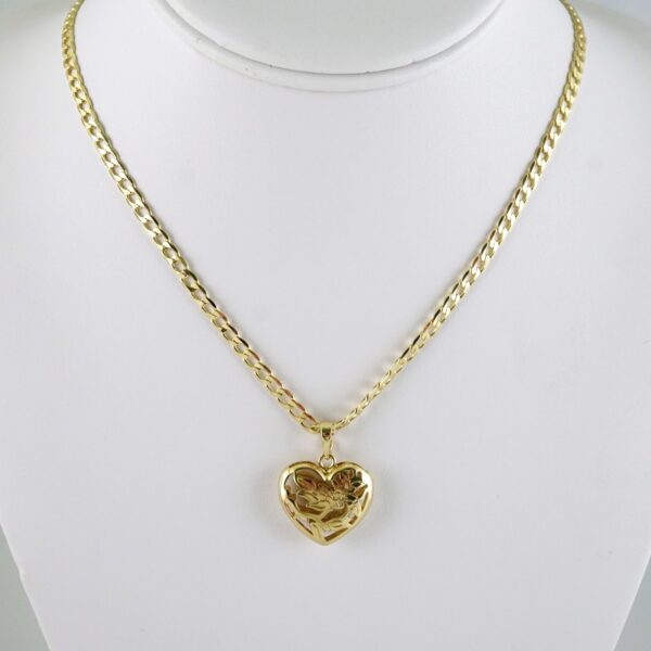 SET1915 Cadenas & Colgantes - Chain - Pendants - Zircon Stone - 14K Real Color