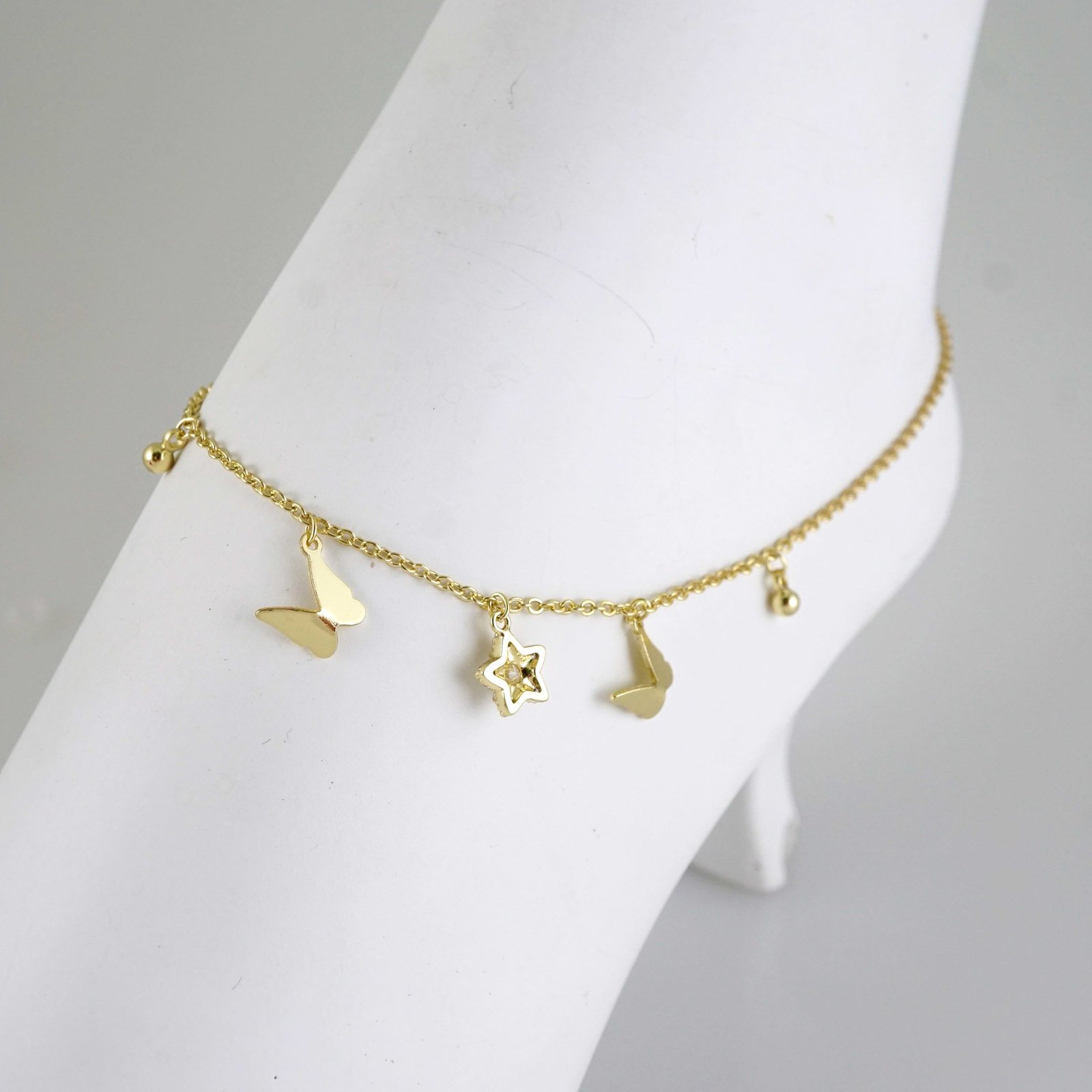 A0090 Anklets - Tobilleras - 14K Real Color 2mm