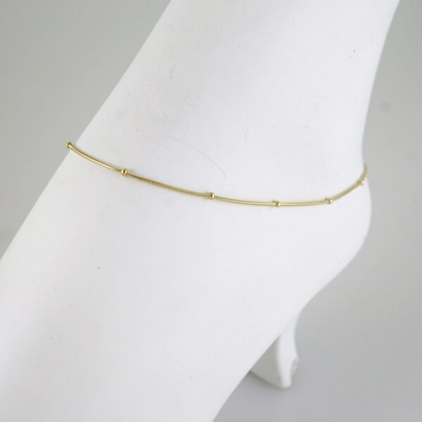 A0091 Anklets - Tobilleras - 14K Real Color 2mm