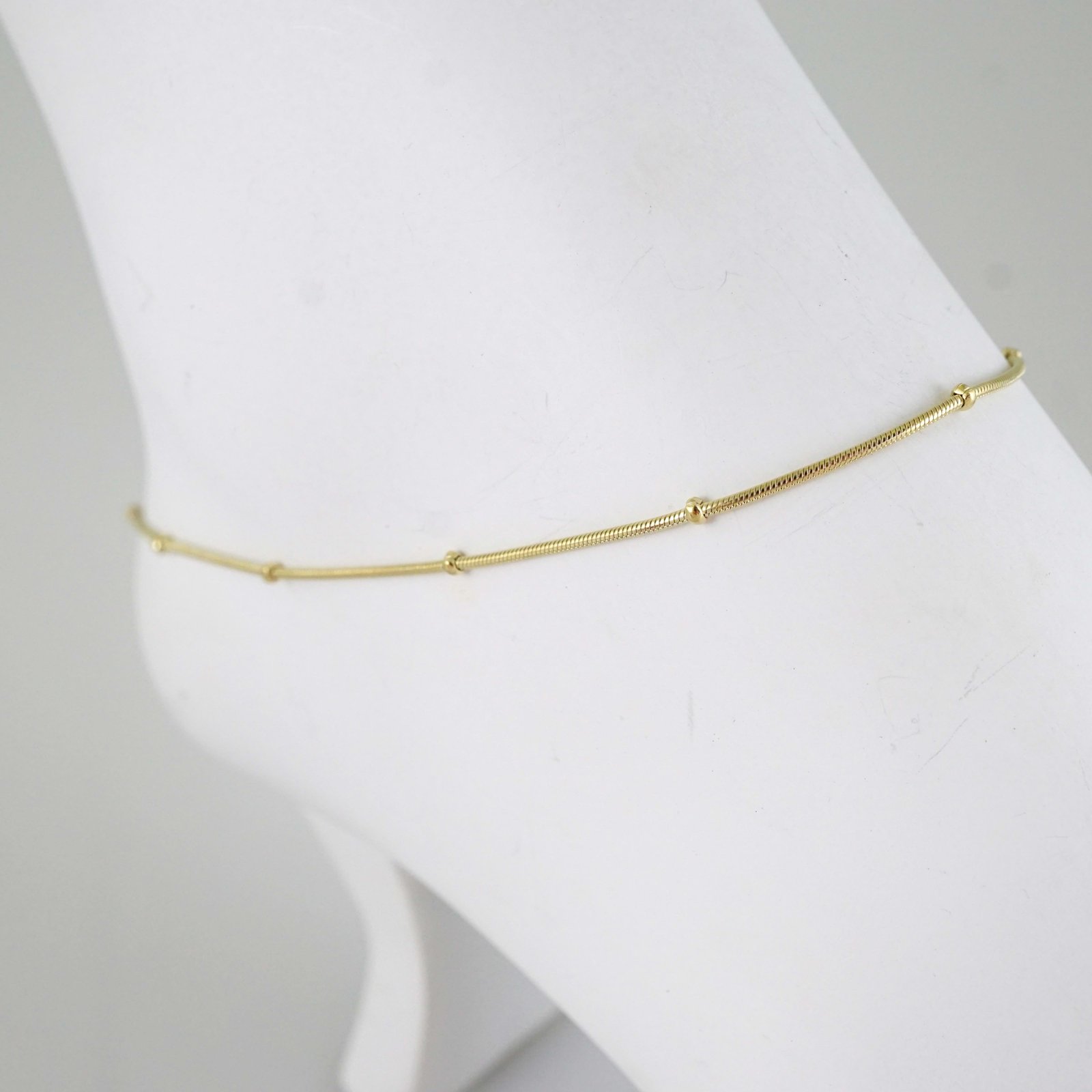 A0091 Anklets - Tobilleras - 14K Real Color 2mm - Image 2