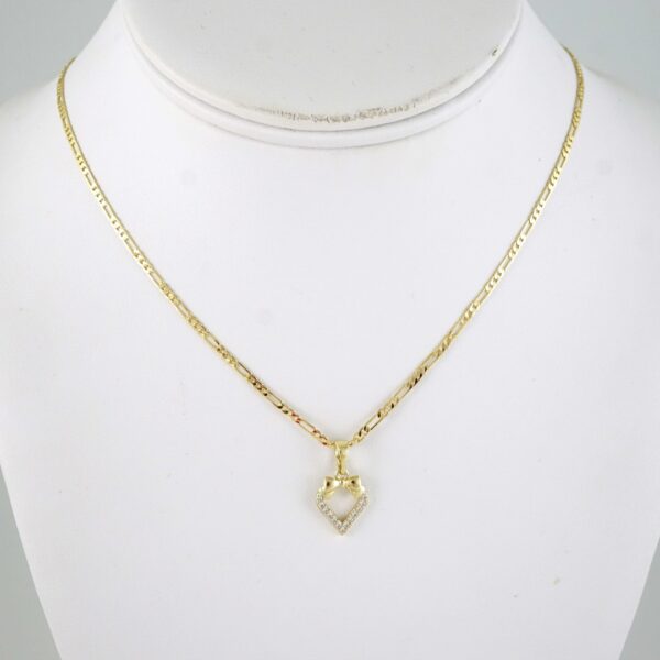 SET1896 Cadenas & Colgantes - Chain - Pendants - Zircon Stone - 14K Real Color 3mmX45cm