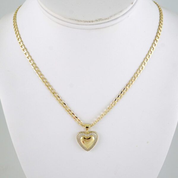 SET1898 Cadenas & Colgantes - Chain - Pendants - Zircon Stone - 14K Real Color 3mmX45cm