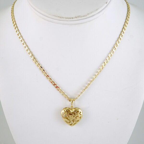 SET1900 Cadenas & Colgantes - Chain - Pendants - Zircon Stone - 14K Real Color 3mmX45cm