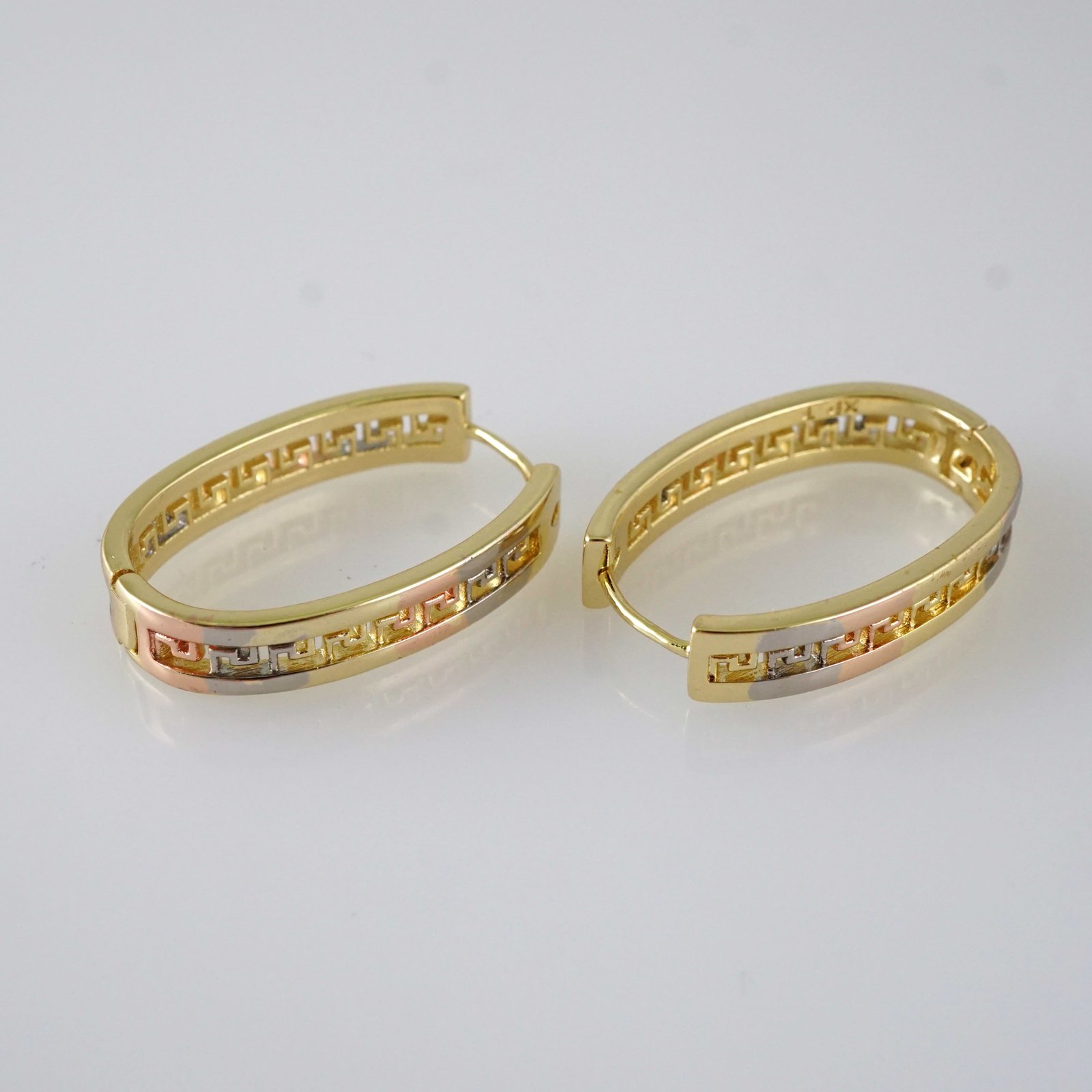 E2835 Earrings - Aretes - Zircon Stone - 14K Real Color - Image 2