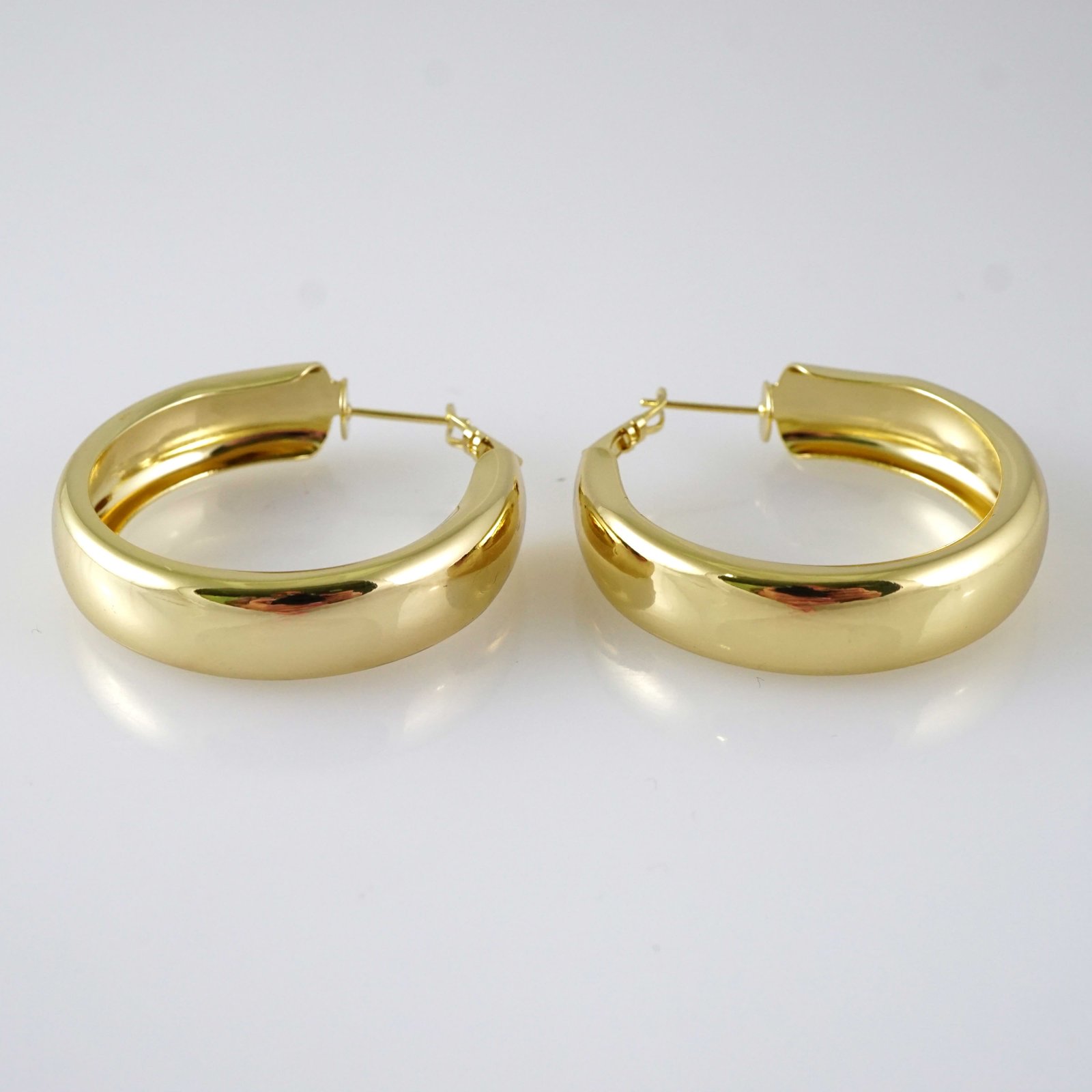 E2836 Earrings - Aretes - Zircon Stone - 14K Real Color