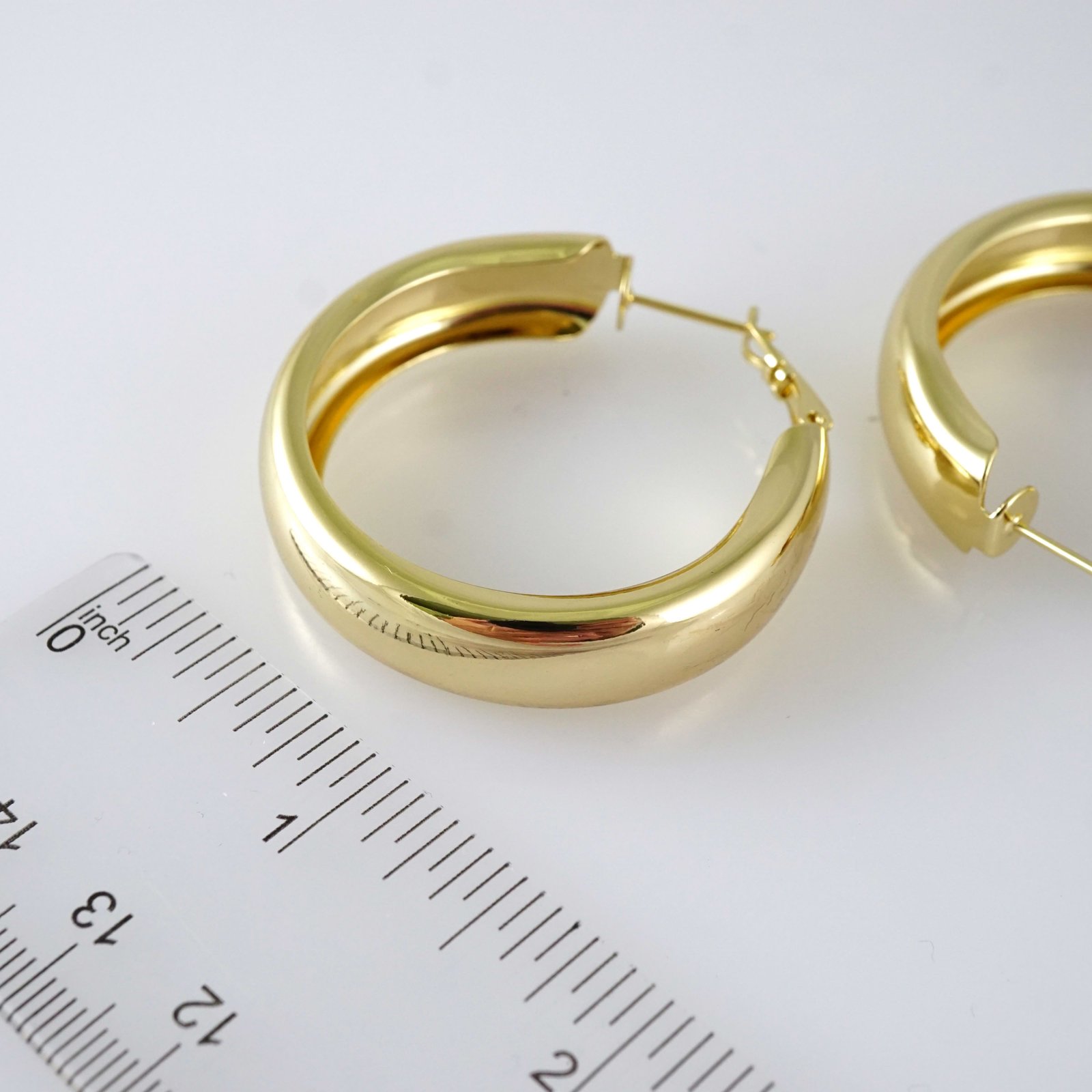 E2836 Earrings - Aretes - Zircon Stone - 14K Real Color - Image 3
