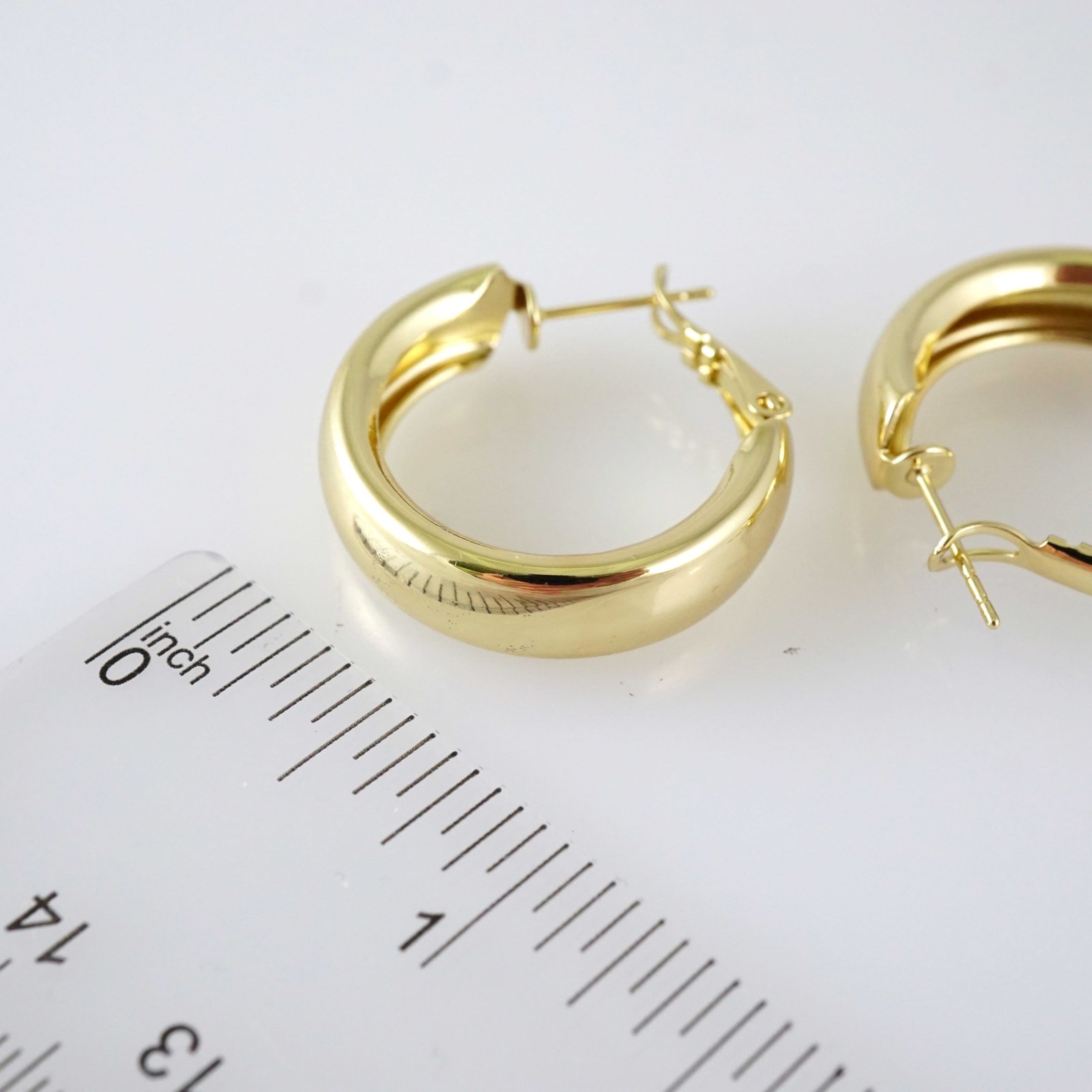 E2837 Earrings - Aretes - Zircon Stone - 14K Real Color - Image 3