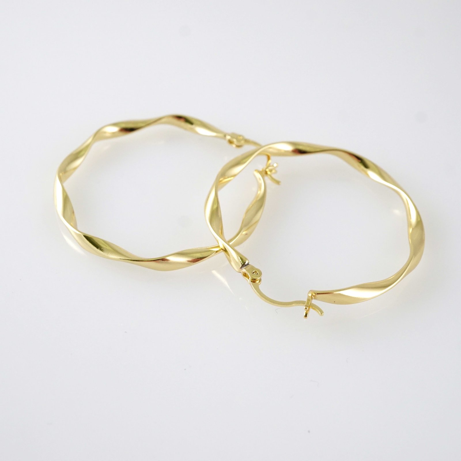 E2838 Earrings - Aretes - Zircon Stone - 14K Real Color - Image 2