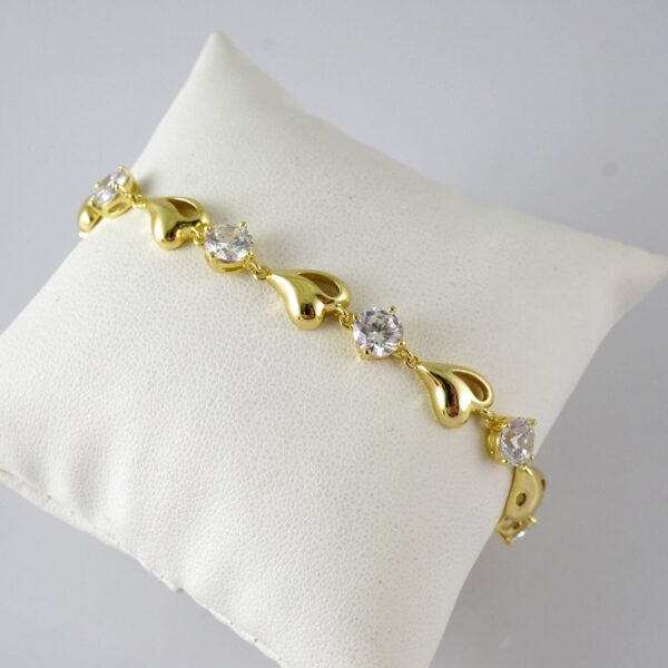 B1910 Bracelet - Pulseras - Zircon Stone - 14K Real Color