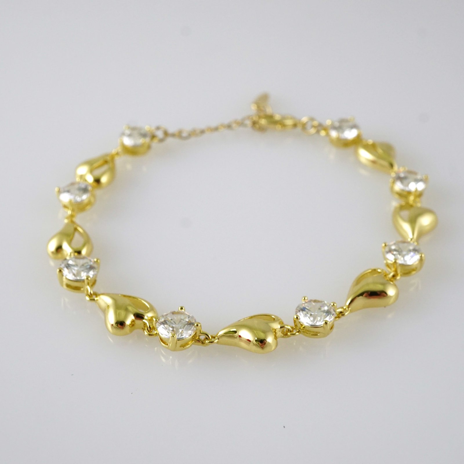 B1910 Bracelet - Pulseras - Zircon Stone - 14K Real Color - Image 2
