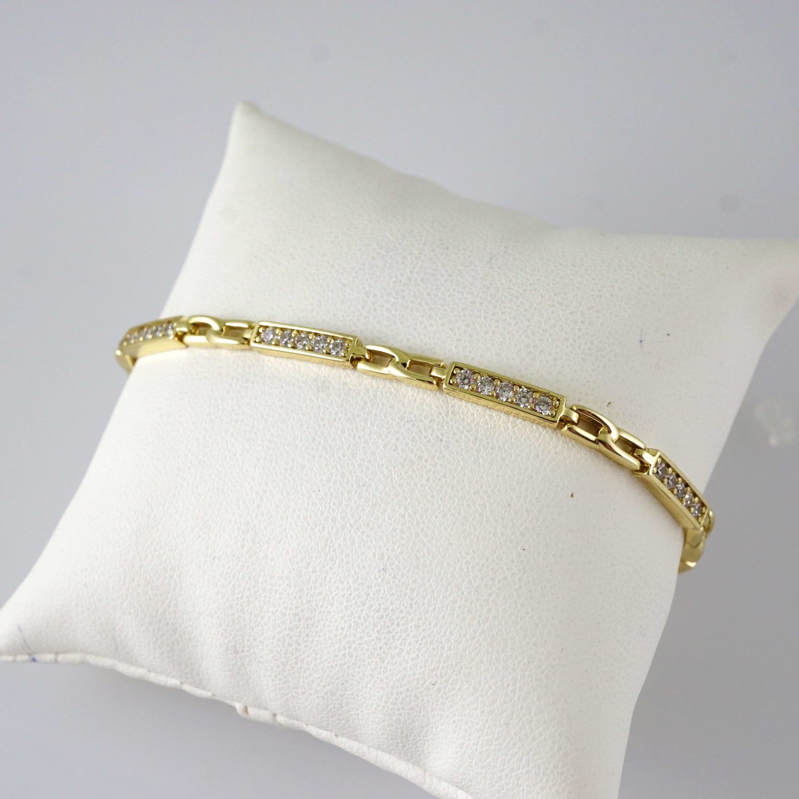 B1912 Bracelet - Pulseras - Zircon Stone - 14K Real Color