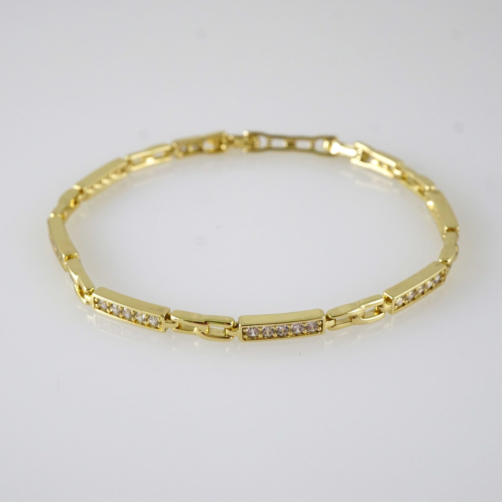 B1912 Bracelet - Pulseras - Zircon Stone - 14K Real Color - Image 2