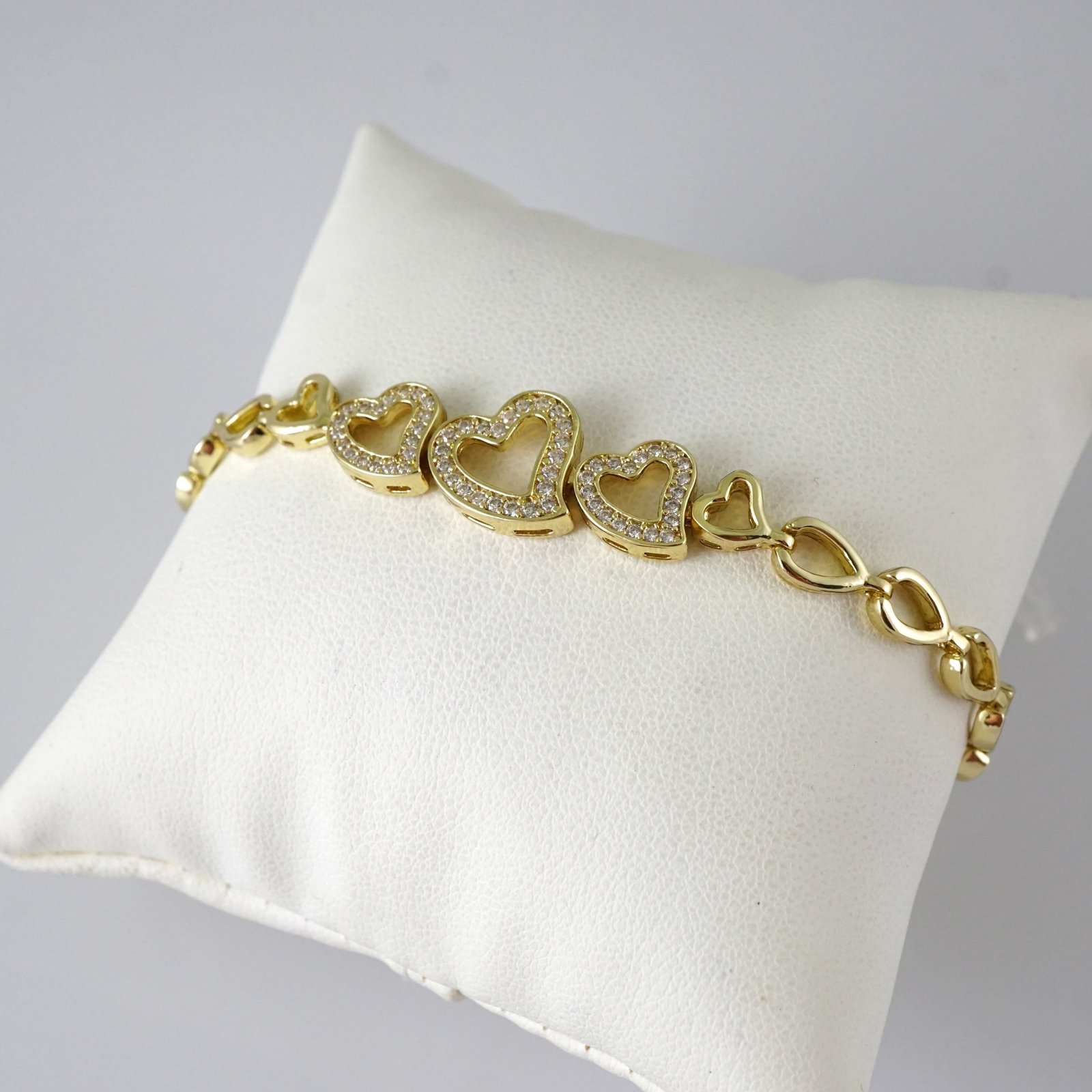 B1914 Bracelet - Pulseras - Zircon Stone - 14K Real Color