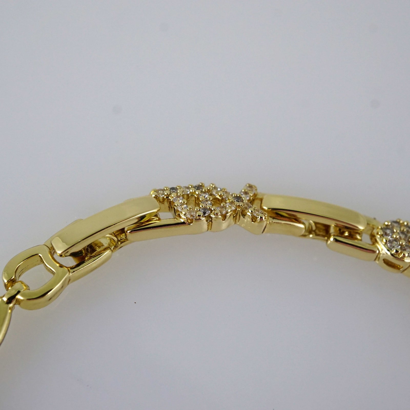 B1914 Bracelet - Pulseras - Zircon Stone - 14K Real Color - Image 3