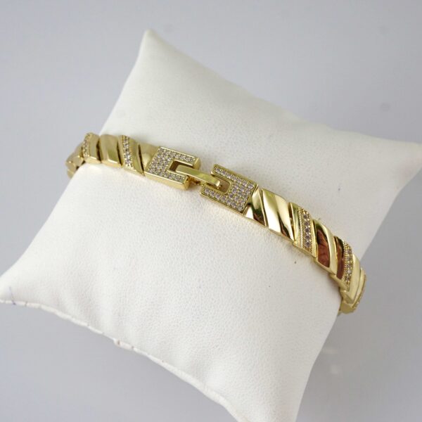 B1915 Bracelet - Pulseras - Zircon Stone - 14K Real Color