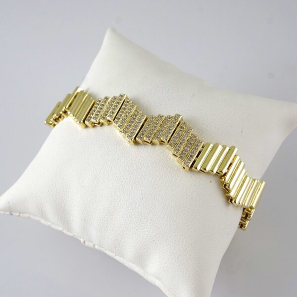 B1916 Bracelet - Pulseras - Zircon Stone - 14K Real Color
