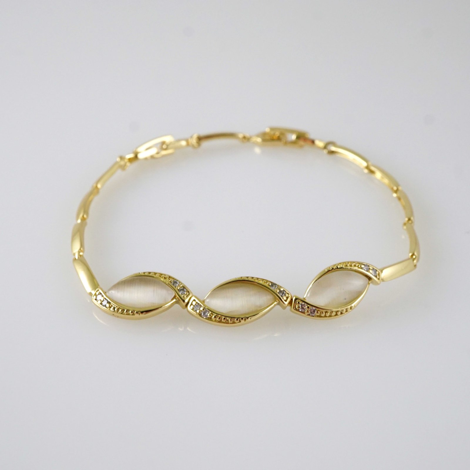 B1920 Bracelet - Pulseras - Zircon Stone - 14K Real Color - Image 2