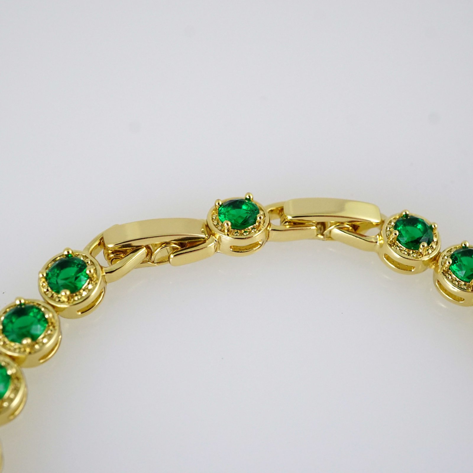 B1930 Bracelet - Pulseras - Zircon Stone - 14K Real Color - Image 3