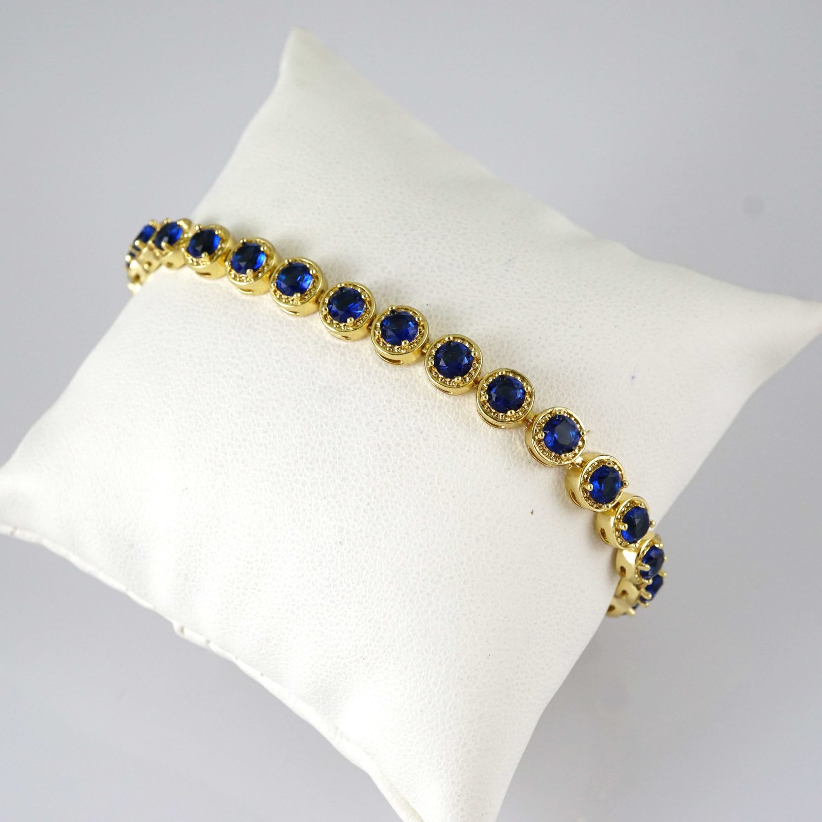 B1931 Bracelet - Pulseras - Zircon Stone - 14K Real Color