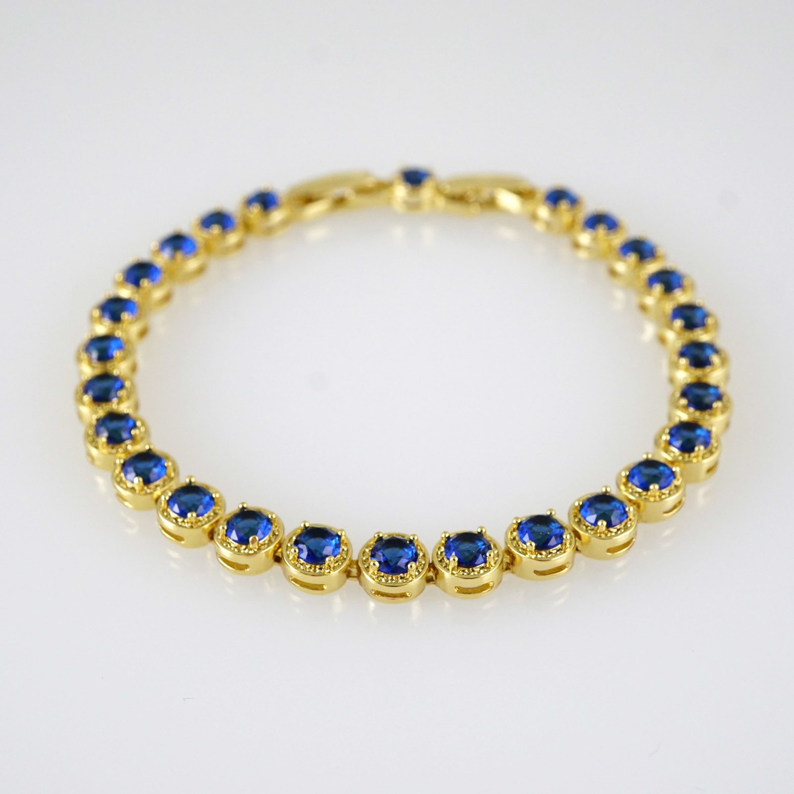 B1931 Bracelet - Pulseras - Zircon Stone - 14K Real Color - Image 2