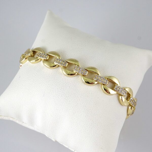 B1937 Bracelet - Pulseras - Zircon Stone - 14K Real Color