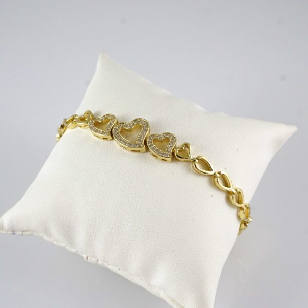 B1939 Bracelet - Pulseras - Zircon Stone - 14K Real Color