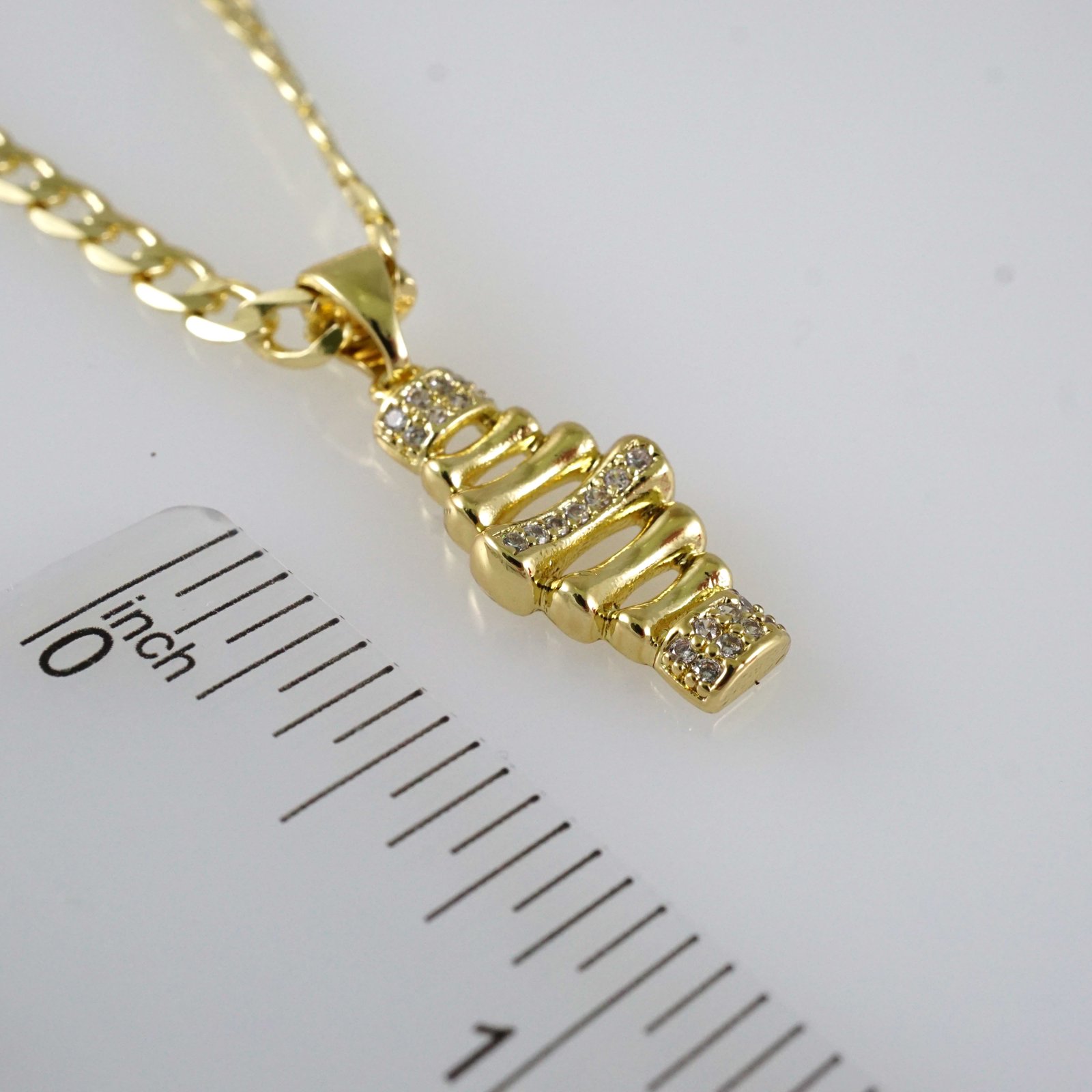 SET1921 Cadenas & Colgantes - Chain - Pendants - Zircon Stone - 14K Real Color - Image 3