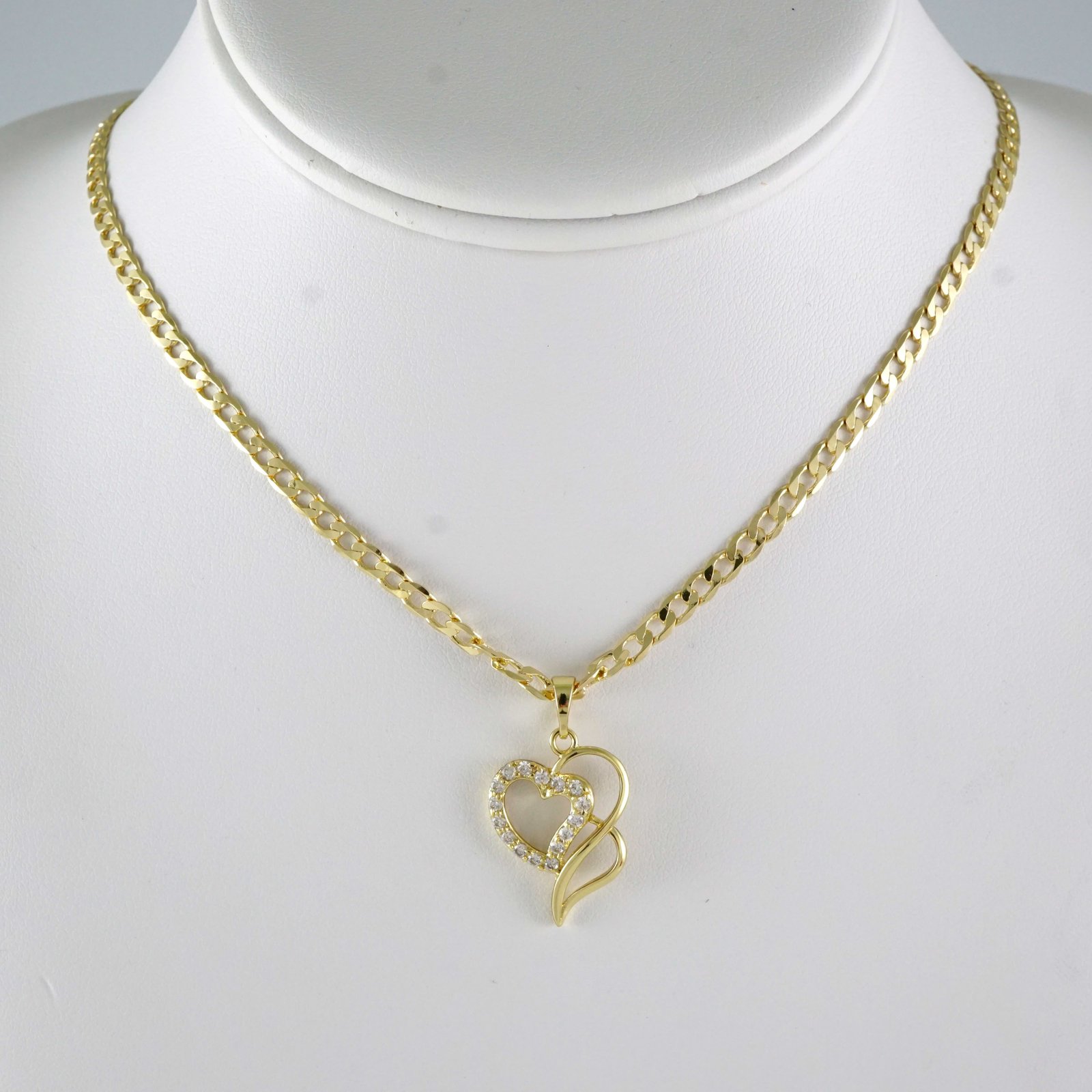 SET1922 Cadenas & Colgantes - Chain - Pendants - Zircon Stone - 14K Real Color