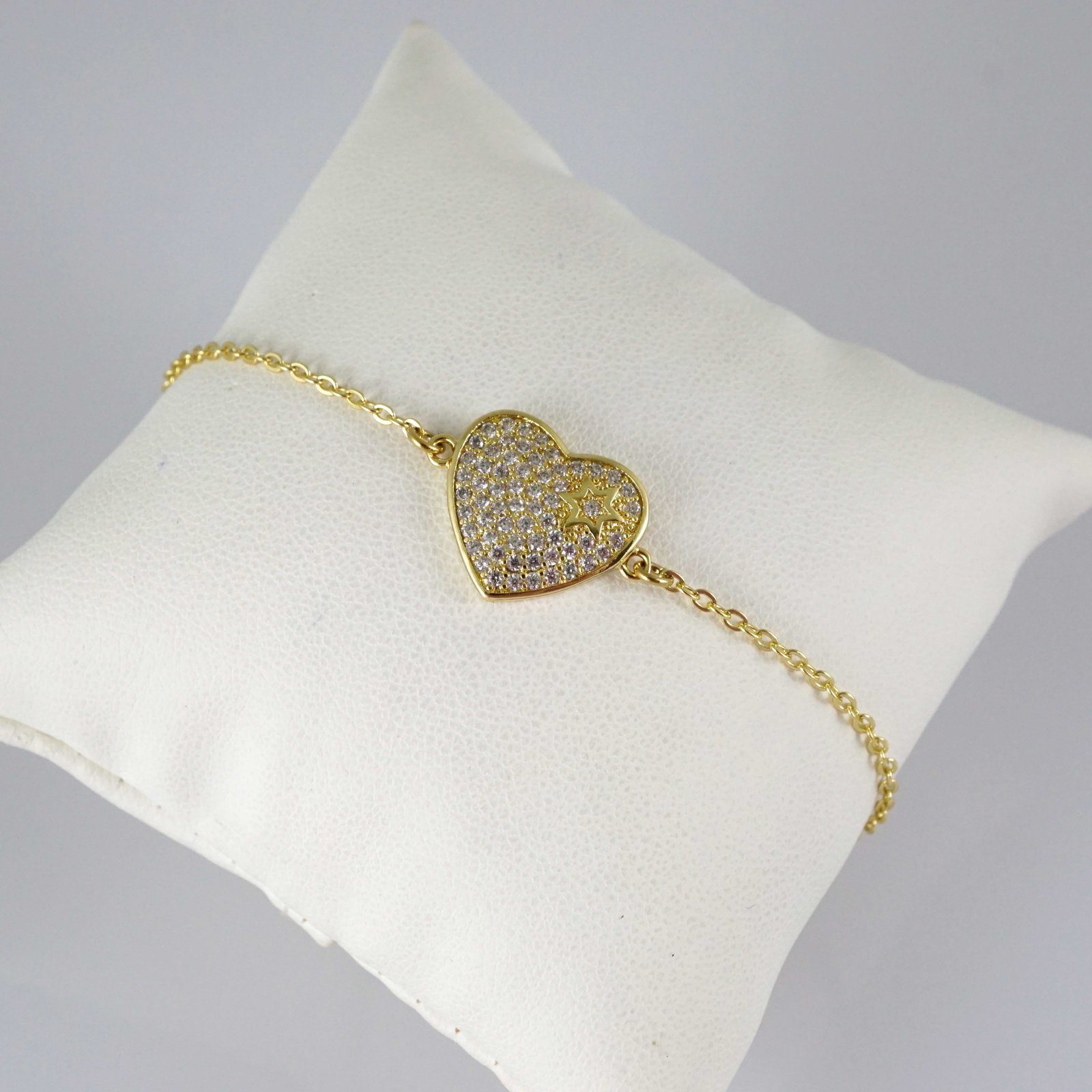 B1944 Bracelet - Pulseras - Zircon Stone - 14K Real Color