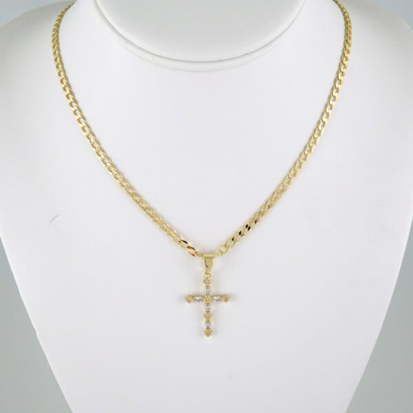 SET1926 Cadenas & Colgantes - Chain - Pendants - Zircon Stone - 14K Real Color