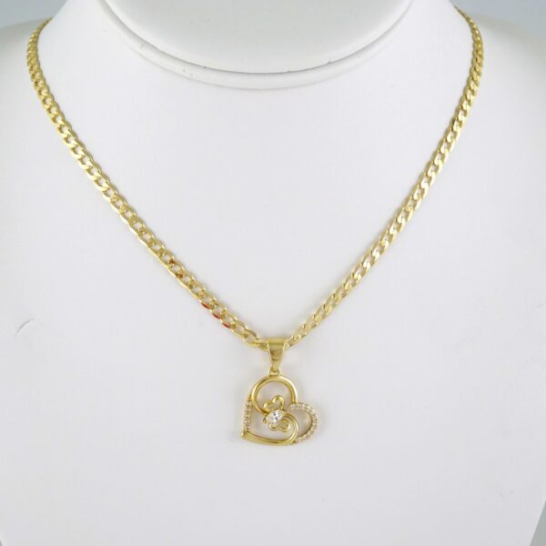SET1927 Cadenas & Colgantes - Chain - Pendants - Zircon Stone - 14K Real Color
