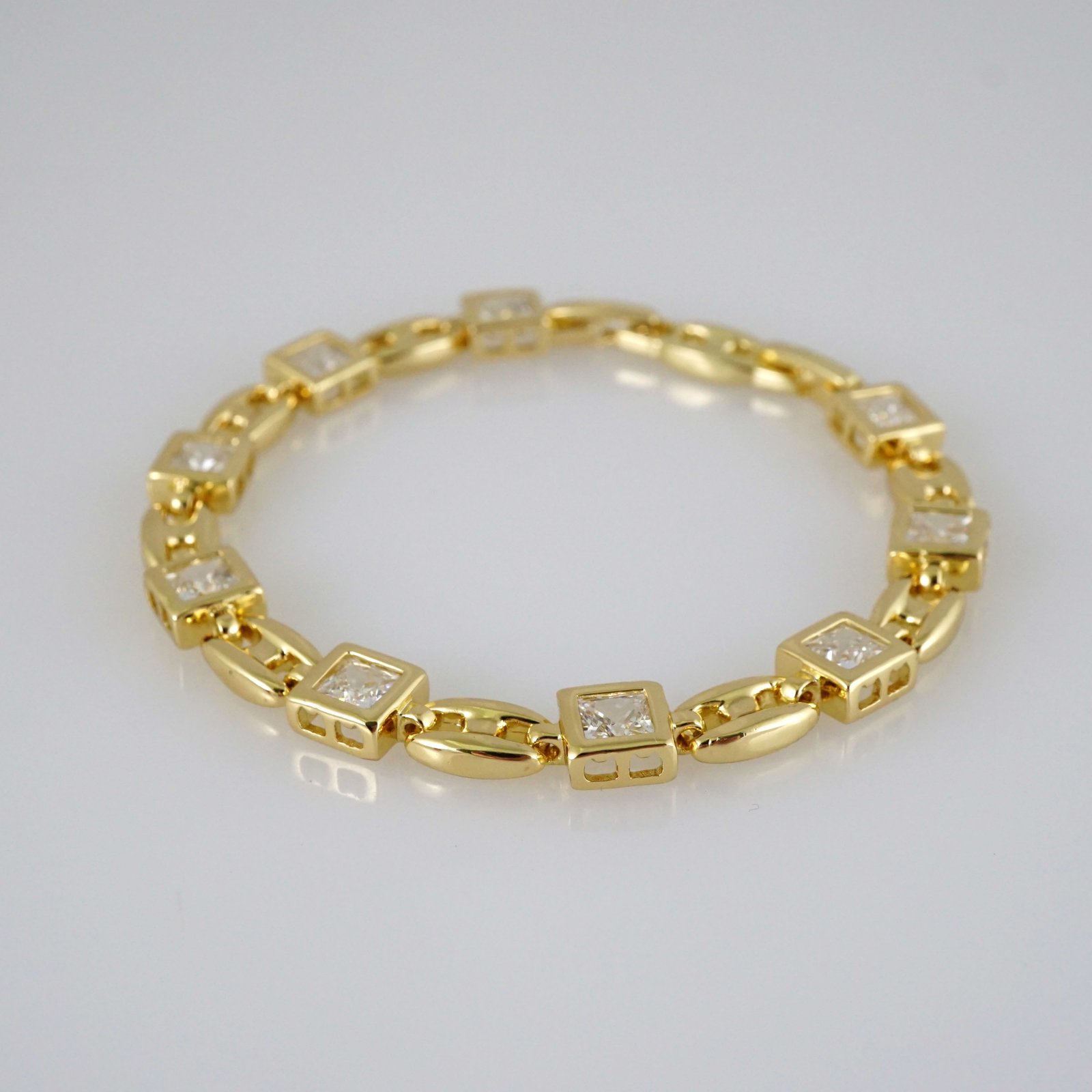 B1948 Bracelet - Pulseras - Zircon Stone - 14K Real Color - Image 2