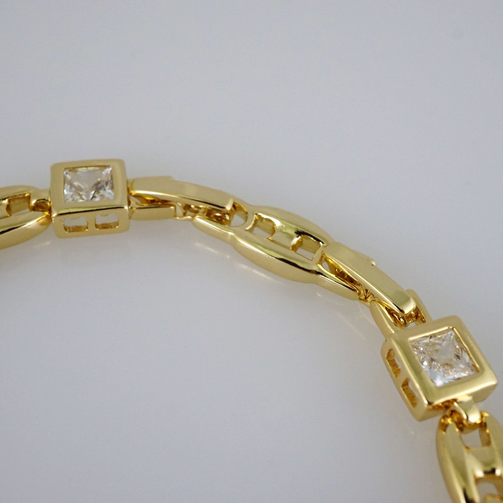B1948 Bracelet - Pulseras - Zircon Stone - 14K Real Color - Image 3