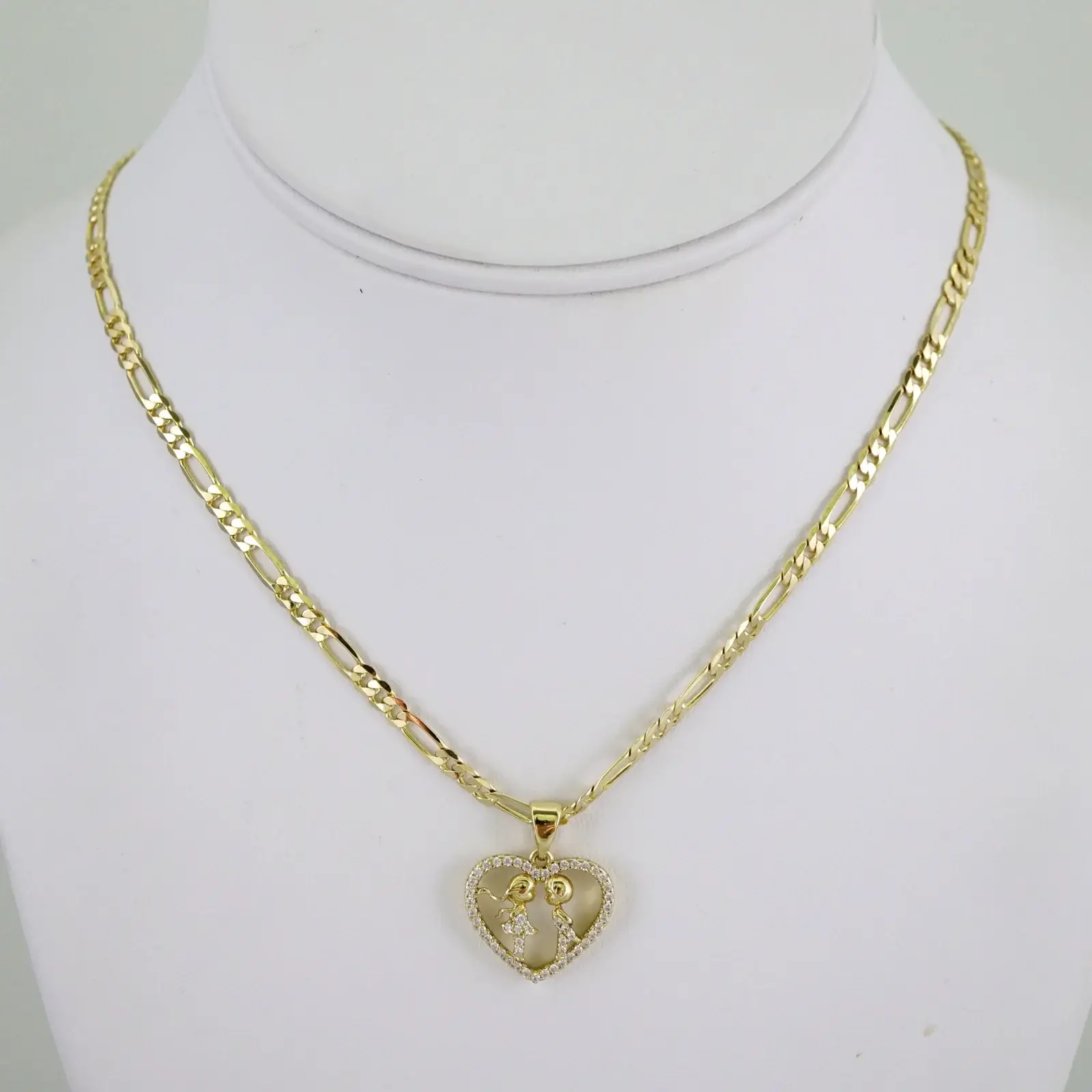 SET1870 Cadenas & Colgantes - Chain - Pendants - Zircon Stone - 14K Real Color 3mmX45cm