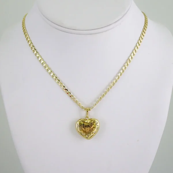 SET1871 Cadenas & Colgantes - Chain - Pendants - Zircon Stone - 14K Real Color 3mmX45cm