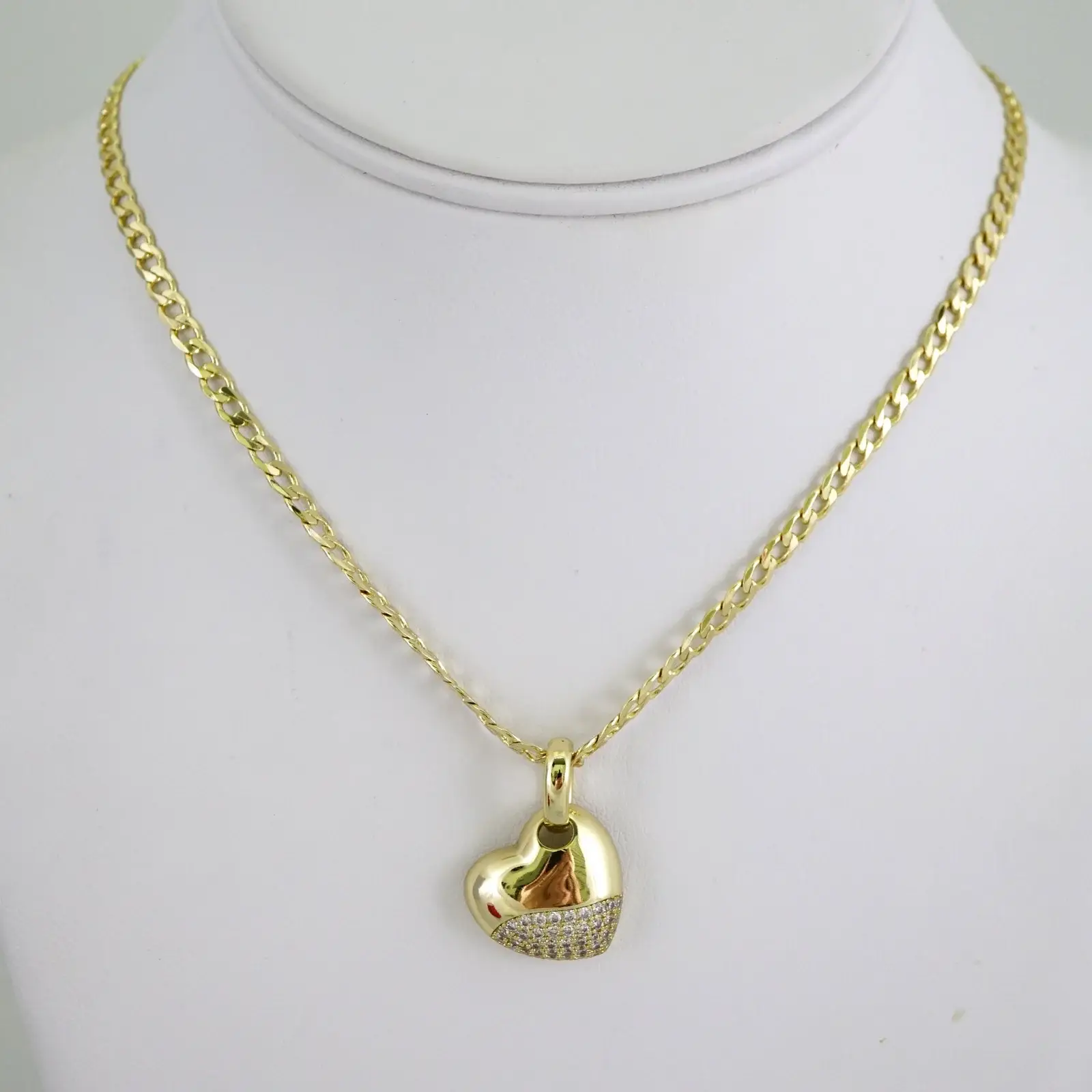 SET1872 Cadenas & Colgantes - Chain - Pendants - Zircon Stone - 14K Real Color 3mmX45cm