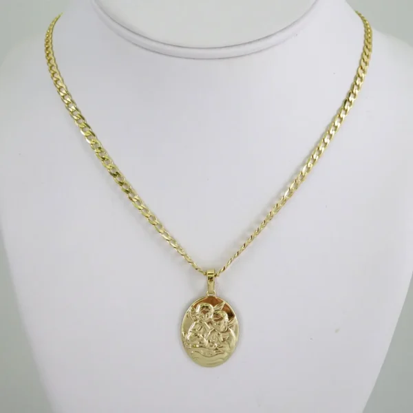 SET1873 Cadenas & Colgantes - Chain - Pendants - Zircon Stone - 14K Real Color 3mmX45cm