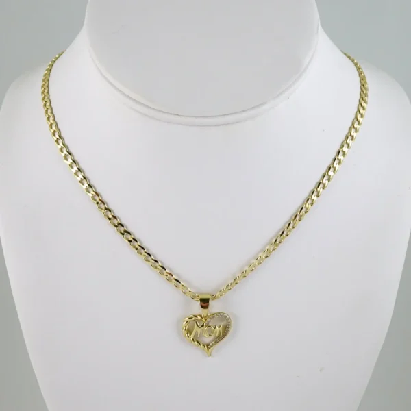 SET1875 Cadenas & Colgantes - Chain - Pendants - Zircon Stone - 14K Real Color 3mmX45cm