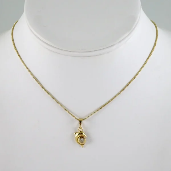 SET1879 Cadenas & Colgantes - Chain - Pendants - Zircon Stone - 14K Real Color 3mmX45cm