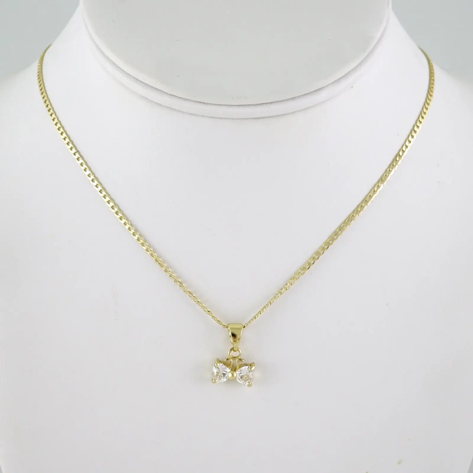 SET1887 Cadenas & Colgantes - Chain - Pendants - Zircon Stone - 14K Real Color 3mmX45cm