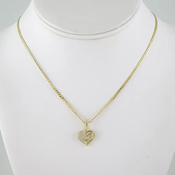 SET1889 Cadenas & Colgantes - Chain - Pendants - Zircon Stone - 14K Real Color 2mmX45cm