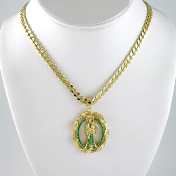 SET1892 Cadenas & Colgantes - Chain - Pendants - Zircon Stone - 14K Real Color 5mmX60cm